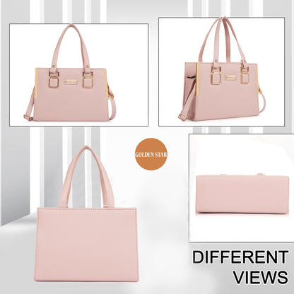 Golden Star Aurelia Hand - Held Bag – Elegant Pink Handbag for Women