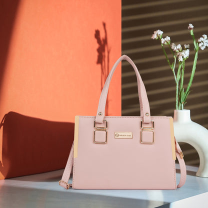 Golden Star Aurelia Hand - Held Bag – Elegant Pink Handbag for Women