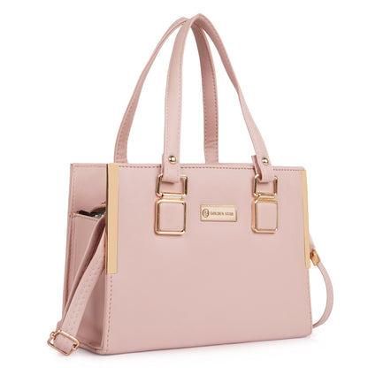 Golden Star Aurelia Hand - Held Bag – Elegant Pink Handbag for Women